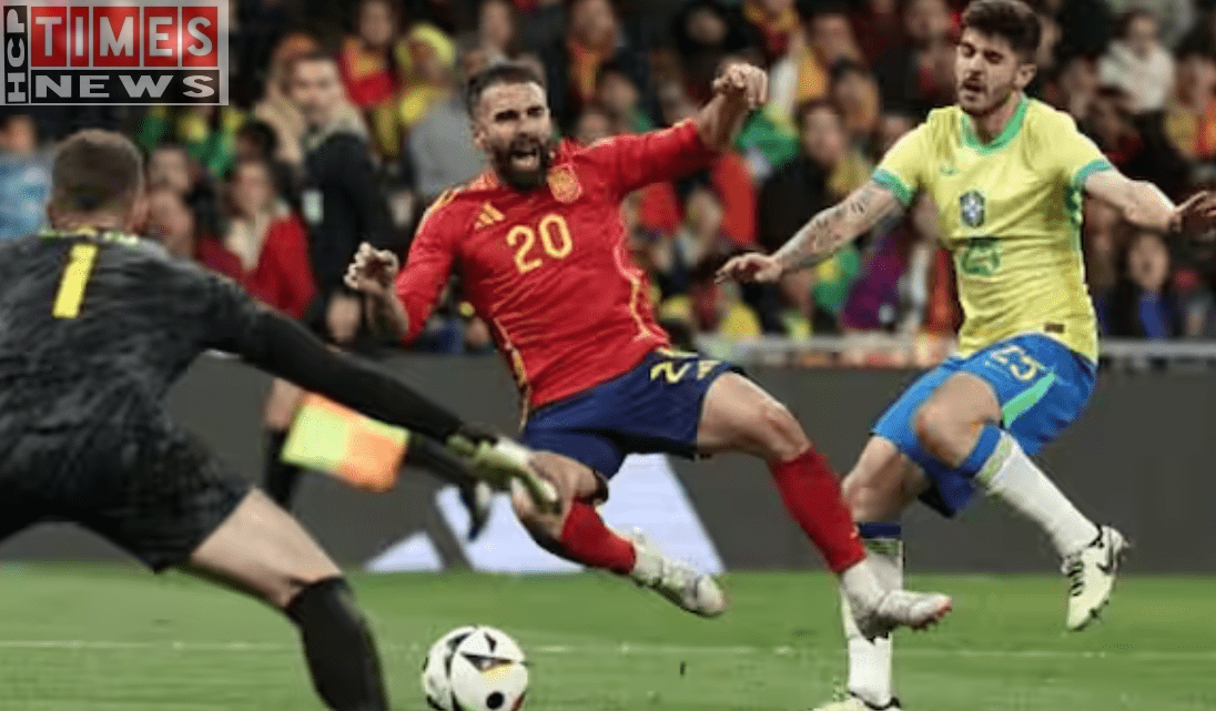 Brazil's equalizer against Spain came from a penalty kick in the final seconds of a thrilling draw