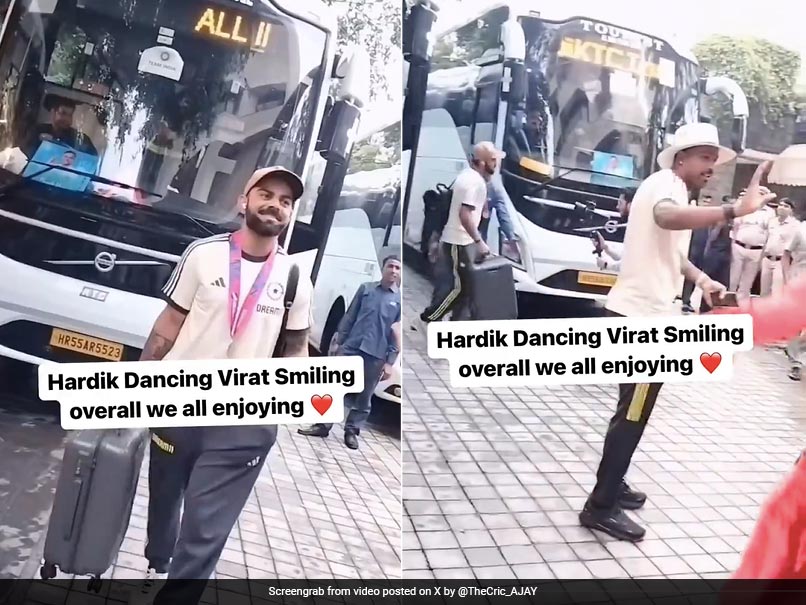 Watch: Virat Somehow Escapes As Hardik Burns Floor With His Dance Moves