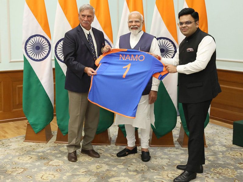 PM Narendra Modi Receives His Own Team India Jersey With A Special Number 