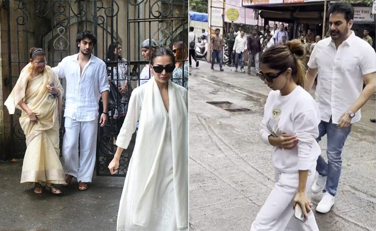 Arbaaz Khan With Wife Shura Attends Malaika Arora's Father's Last Rites 