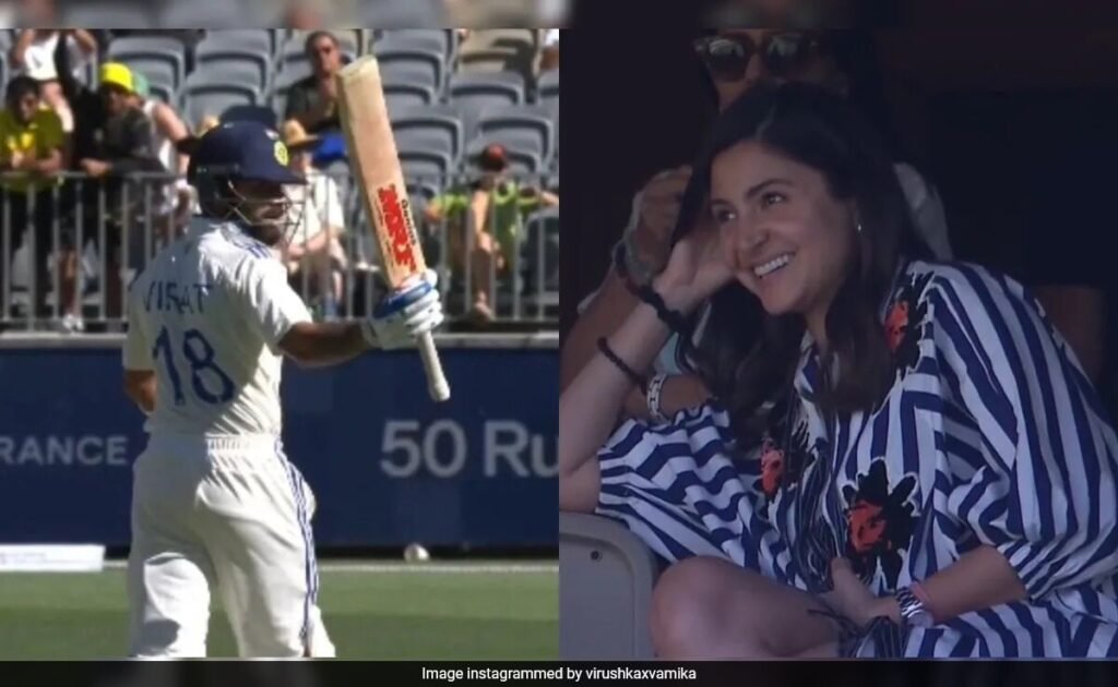 Crazy Viral: Anushka Sharma Jumps With Joy As Husband Virat Kohli Hits Half-Century. Watch