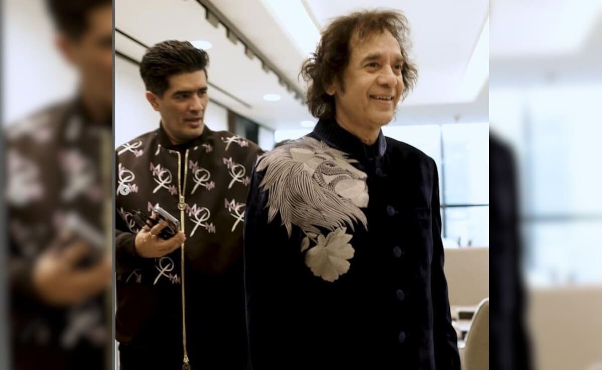 When Manish Malhotra Dressed Zakir Hussain For Grammys 2024: